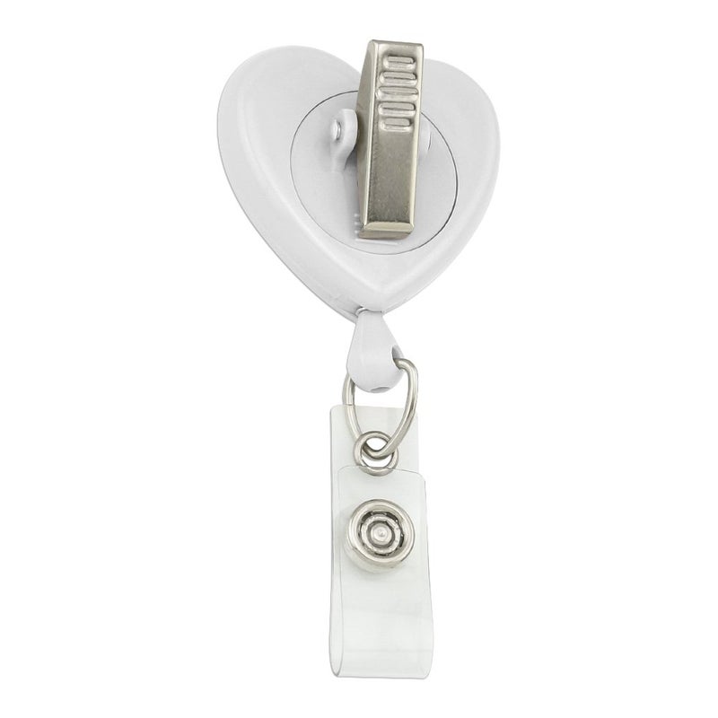 GRAPHICS & MORE Black Cat Hiding in Spring Flowers Heart Lanyard Retractable Reel Badge ID Card Holder - Image 3